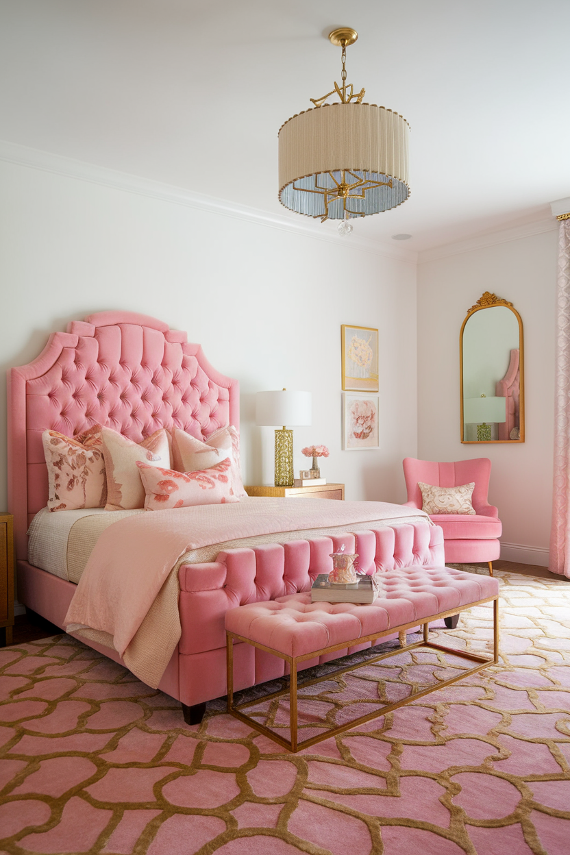 33 Dreamy Pink and Gold Bedroom Ideas to Transform Your Space