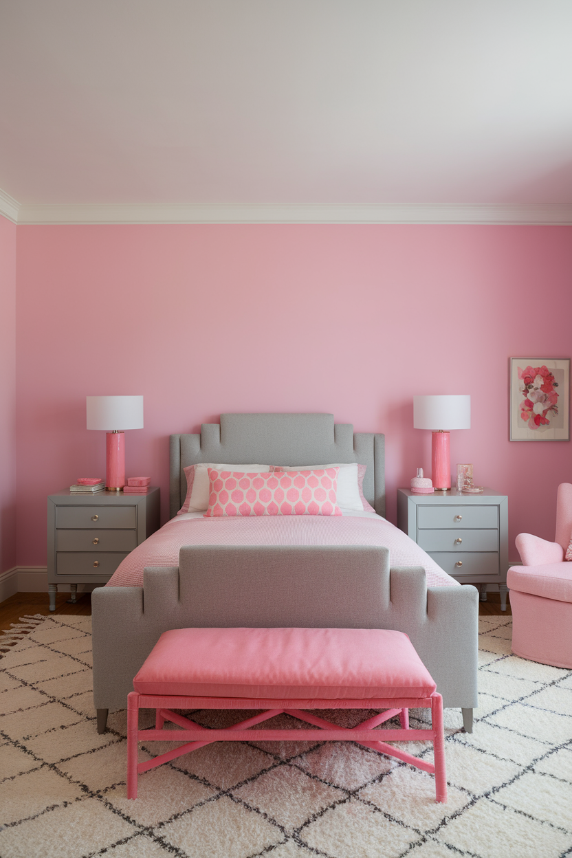 25 Dreamy Pink and Grey Bedroom Ideas You'll Fall in Love With