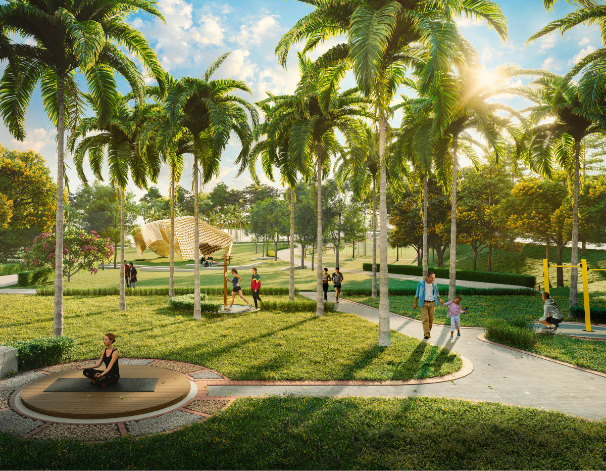 Taman Impiana’s yoga deck & exercise pods