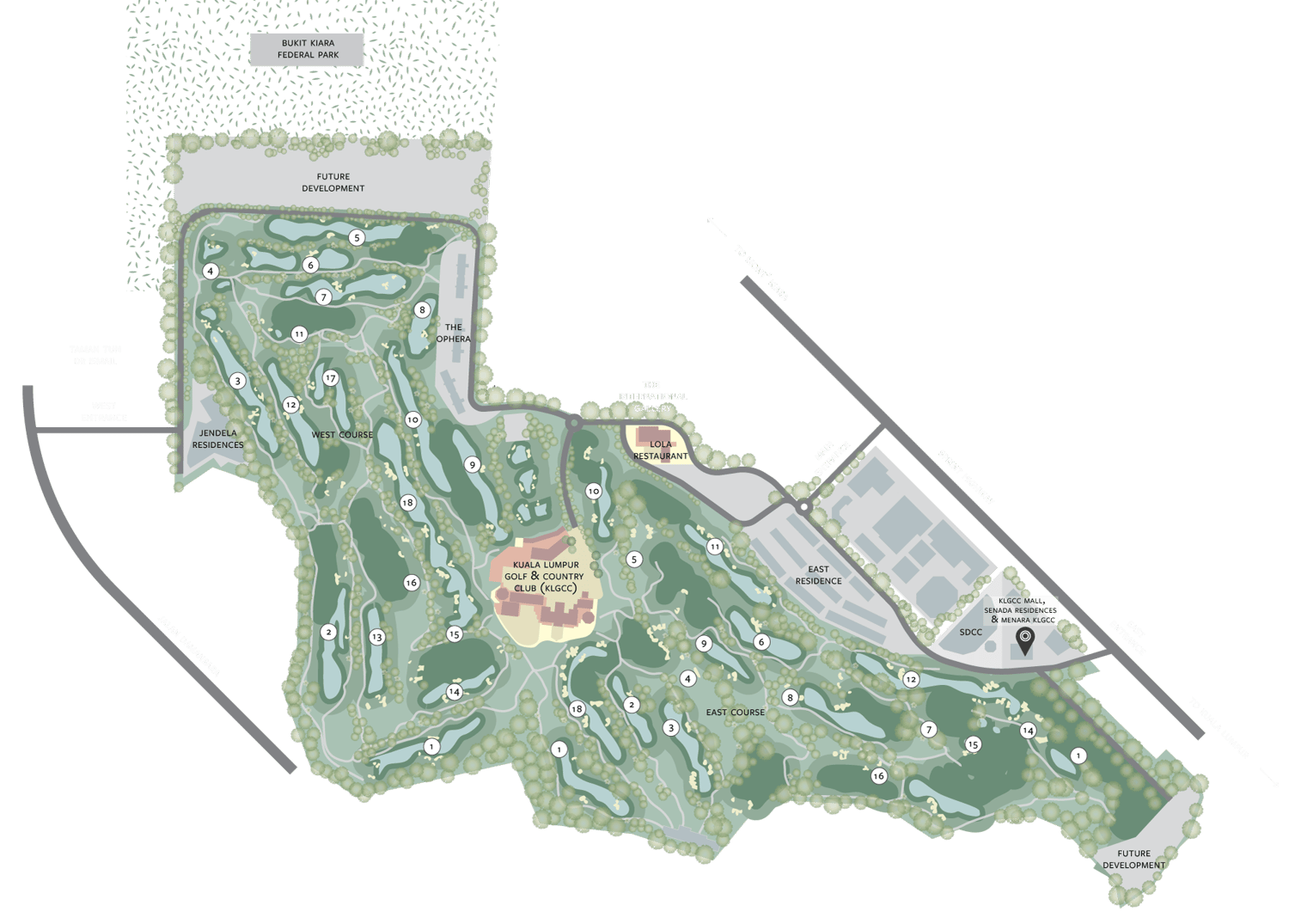 KLGCC Mall location map