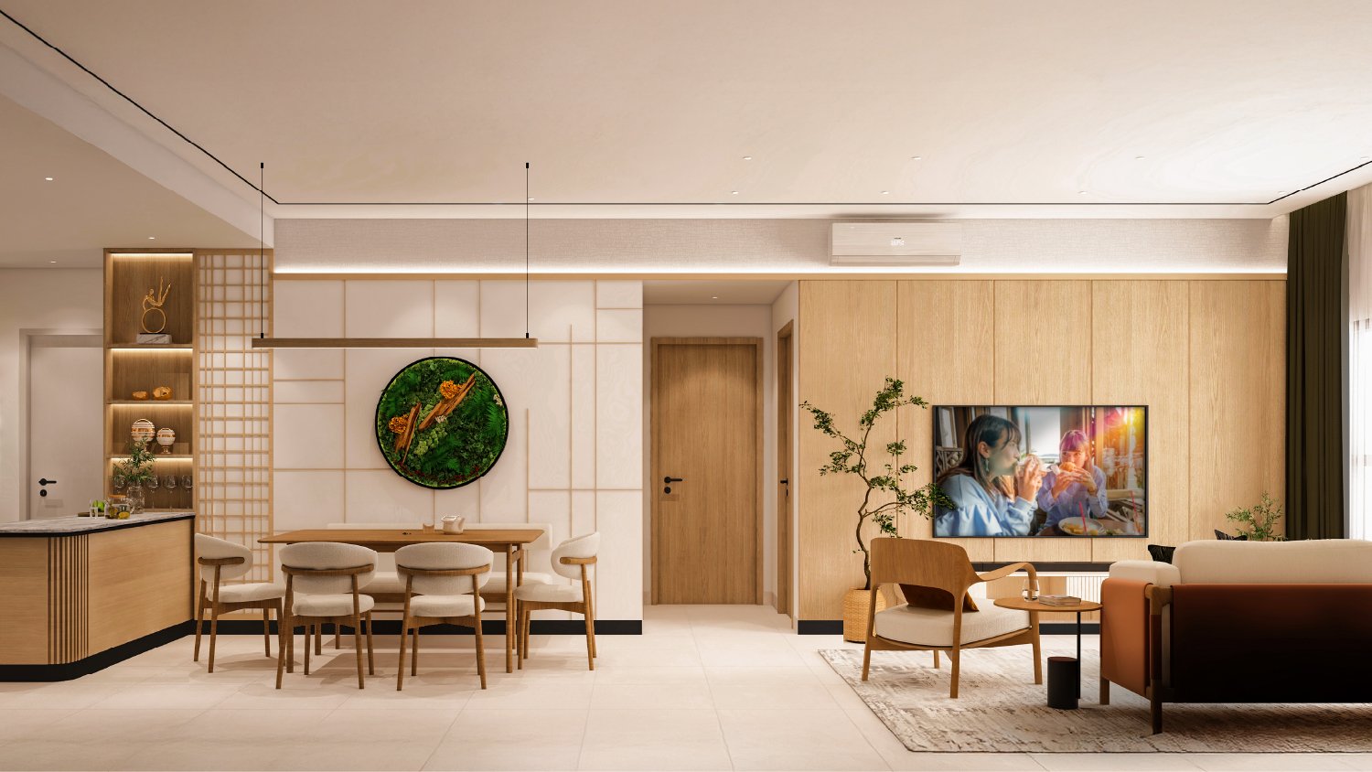 Stylish apartment interior living space at SJCC East One Subang Jaya