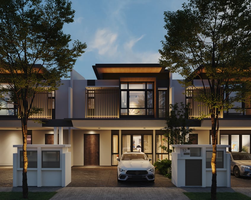 Artist’s impression of Type T2 superlink homes