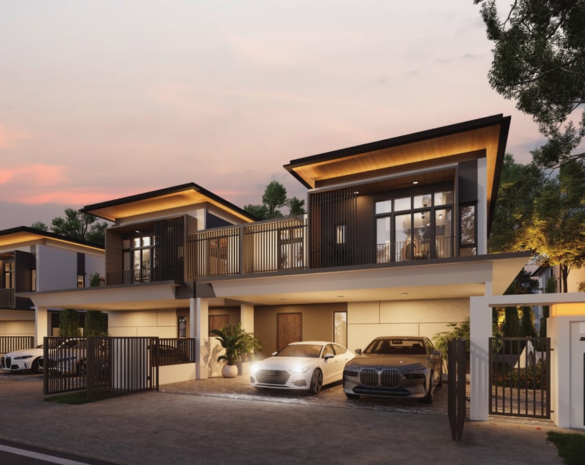 Artist’s impression of Type S1 semi-detached homes