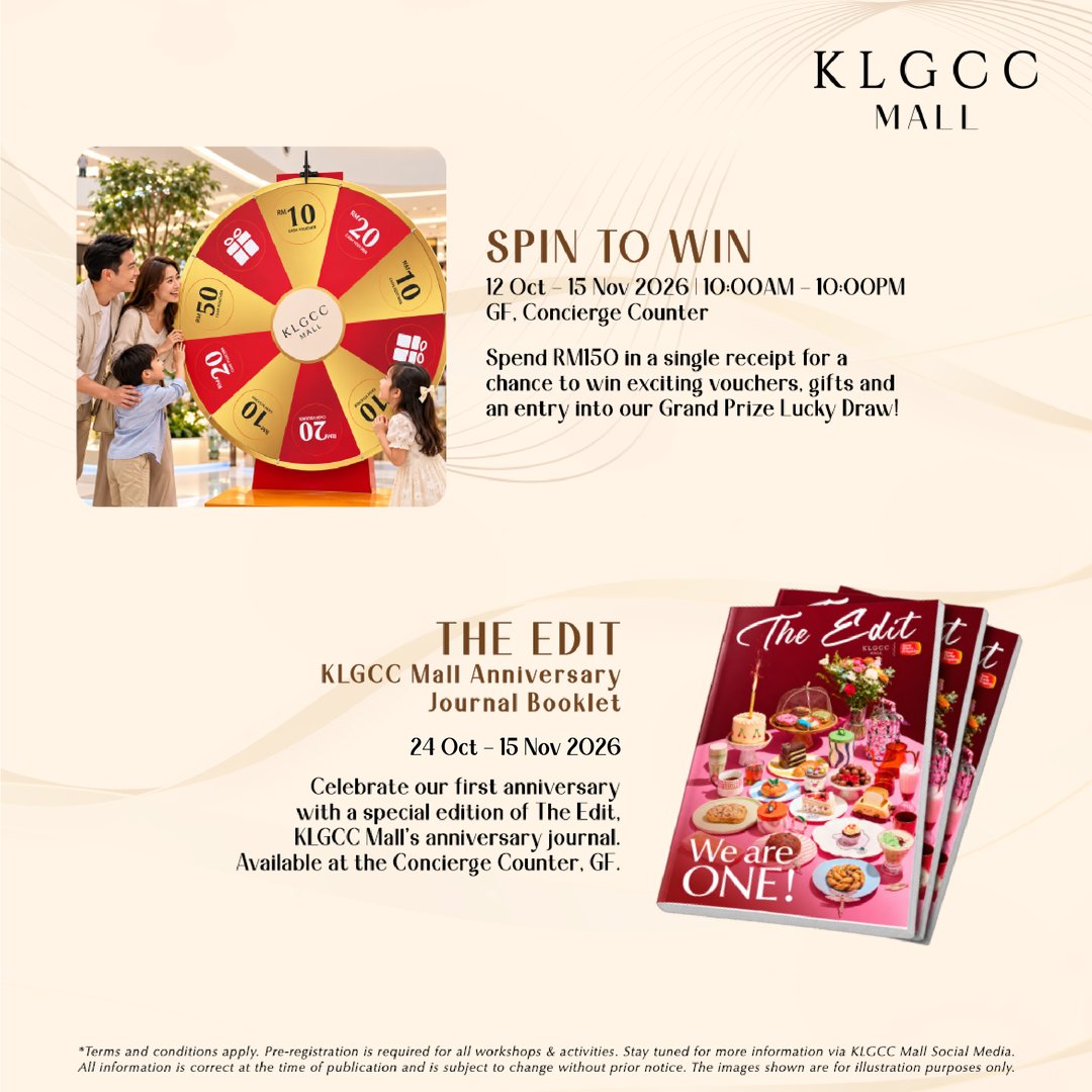 1st Anniversary at KLGCC Mall