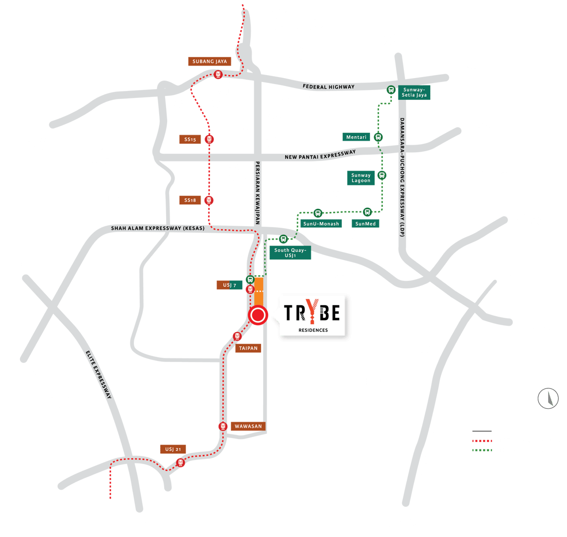 Trybe Residences Map