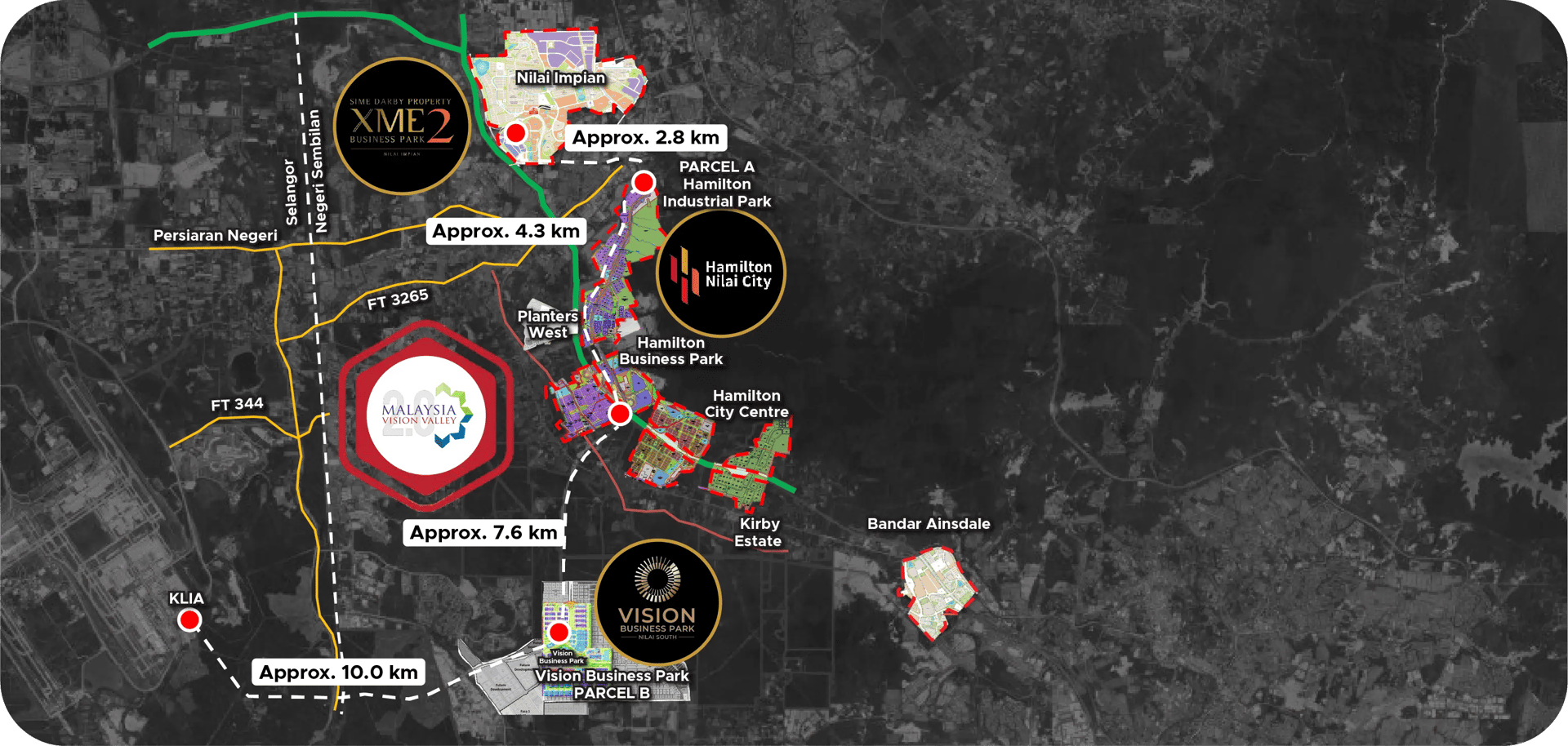 Sime Darby Property developments within Negeri Sembilan and Malaysia Vision Valley 2.0