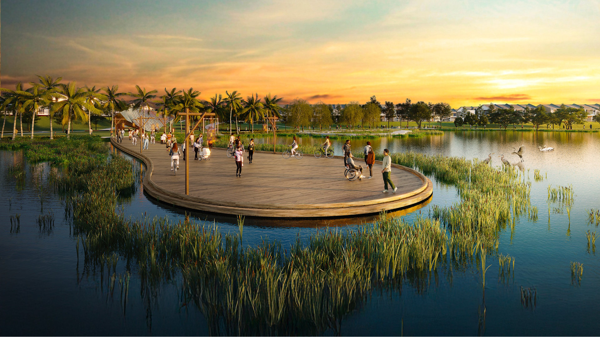 Tasik Impiana’s floating deck