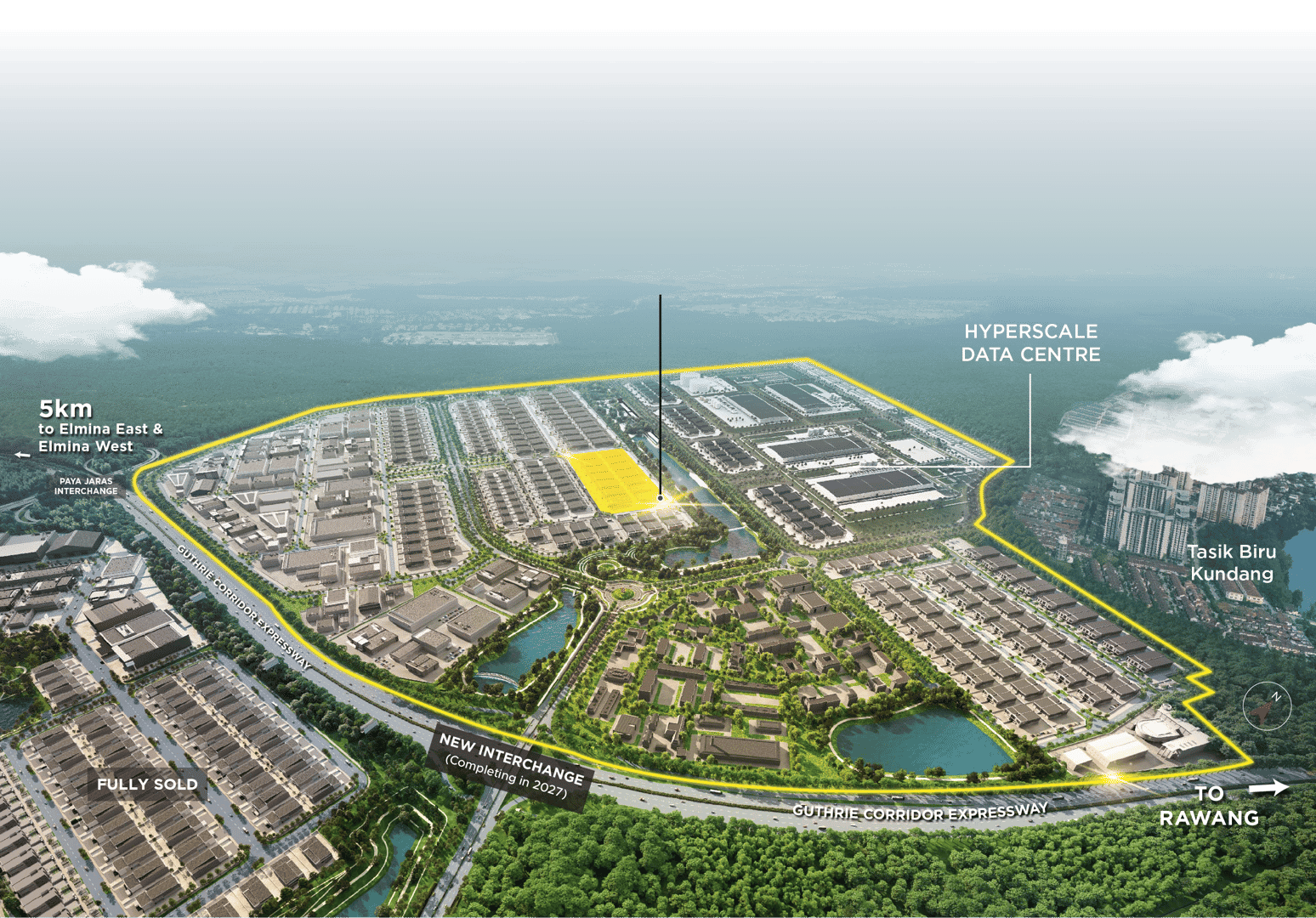 Aerial Master Plan of Factory for Sale in Elmina Business Park