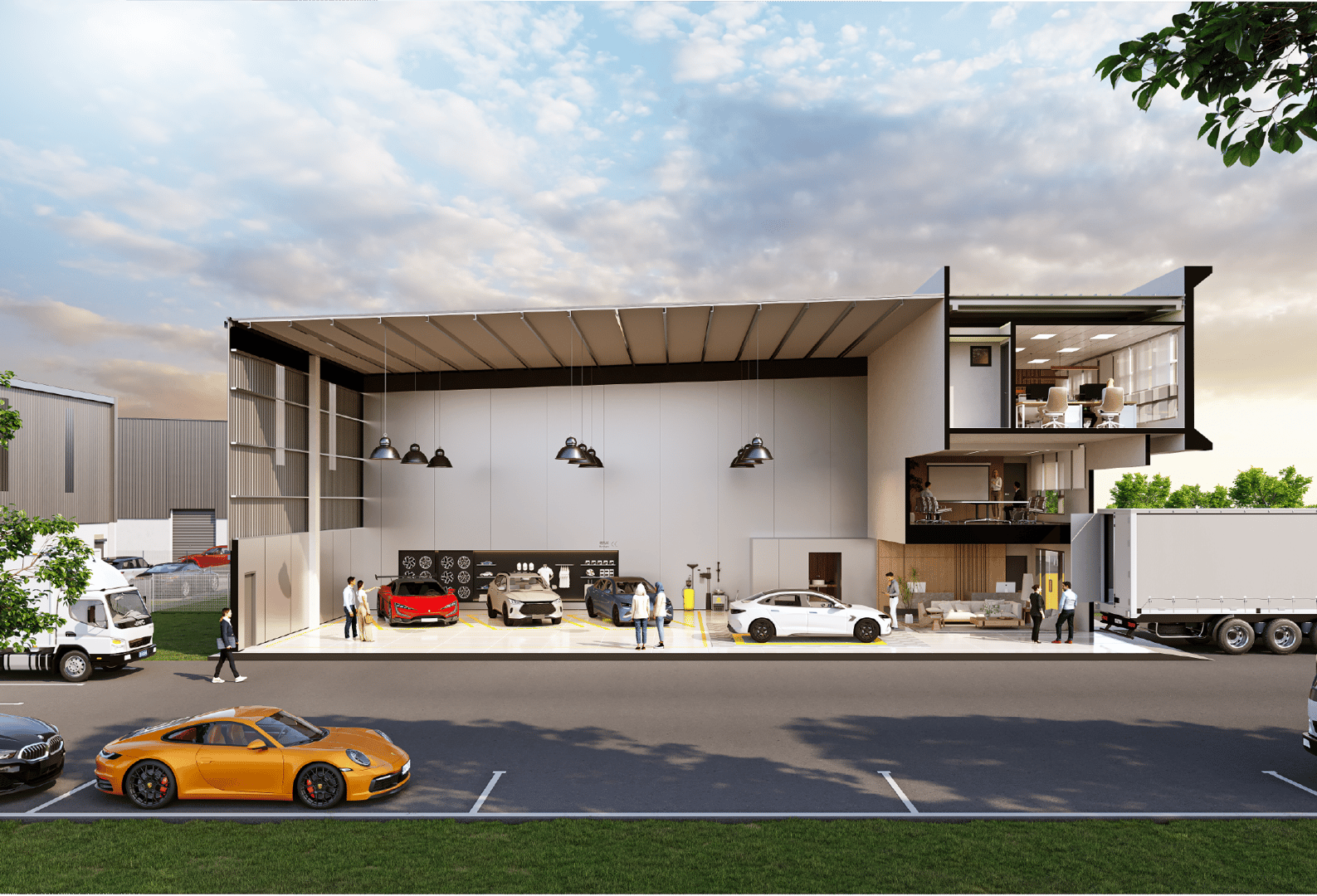Prestige Collection 1 Semi-Detached Factory Architecture