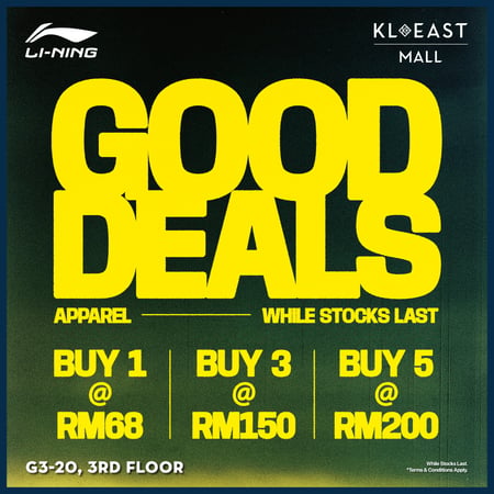 Promotions and deals at Kl east Mall