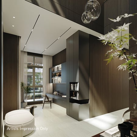 Spacious bungalow living room at The Residences IV