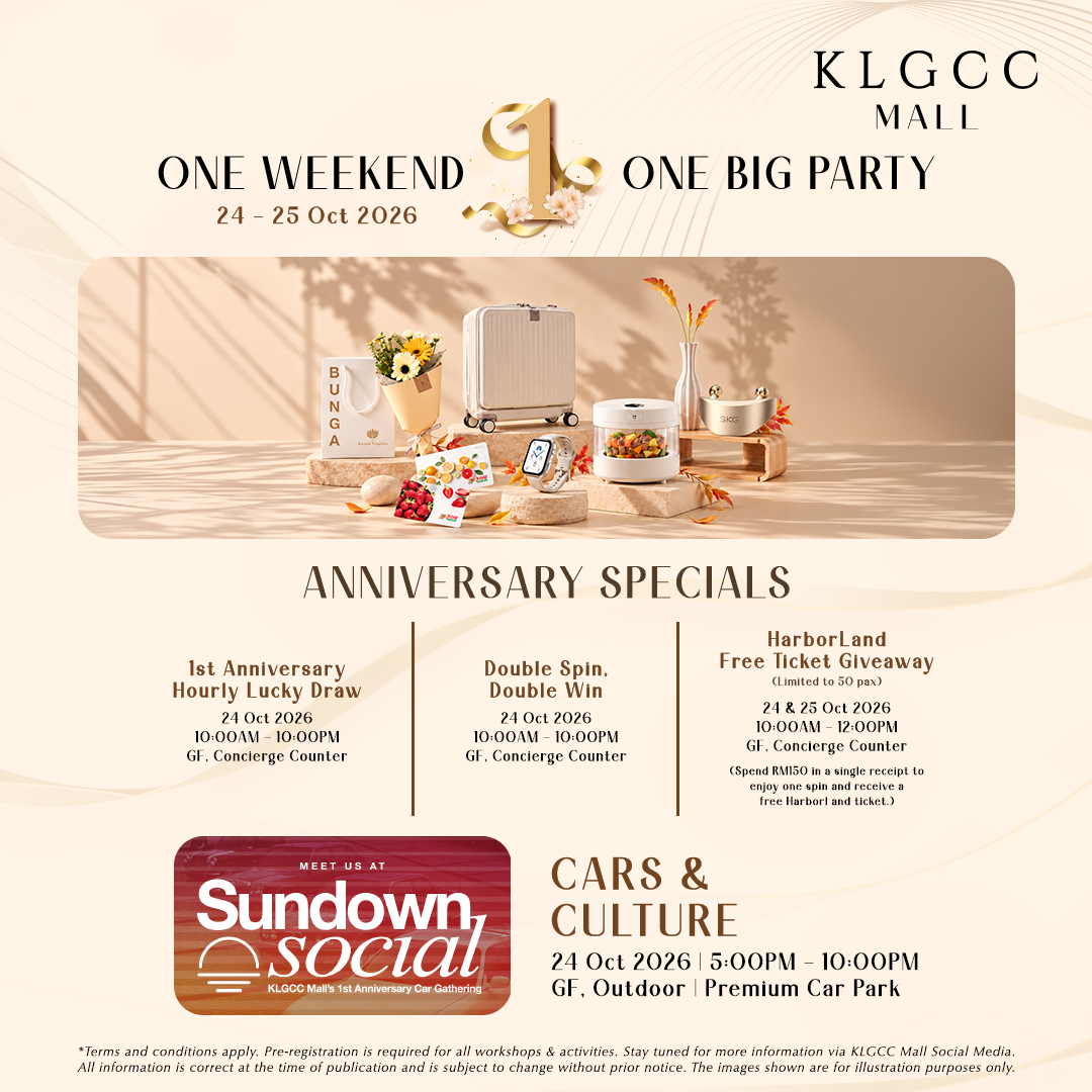 1st Anniversary at KLGCC Mall