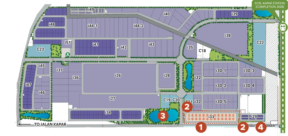 BBR Business Park Key Features Map