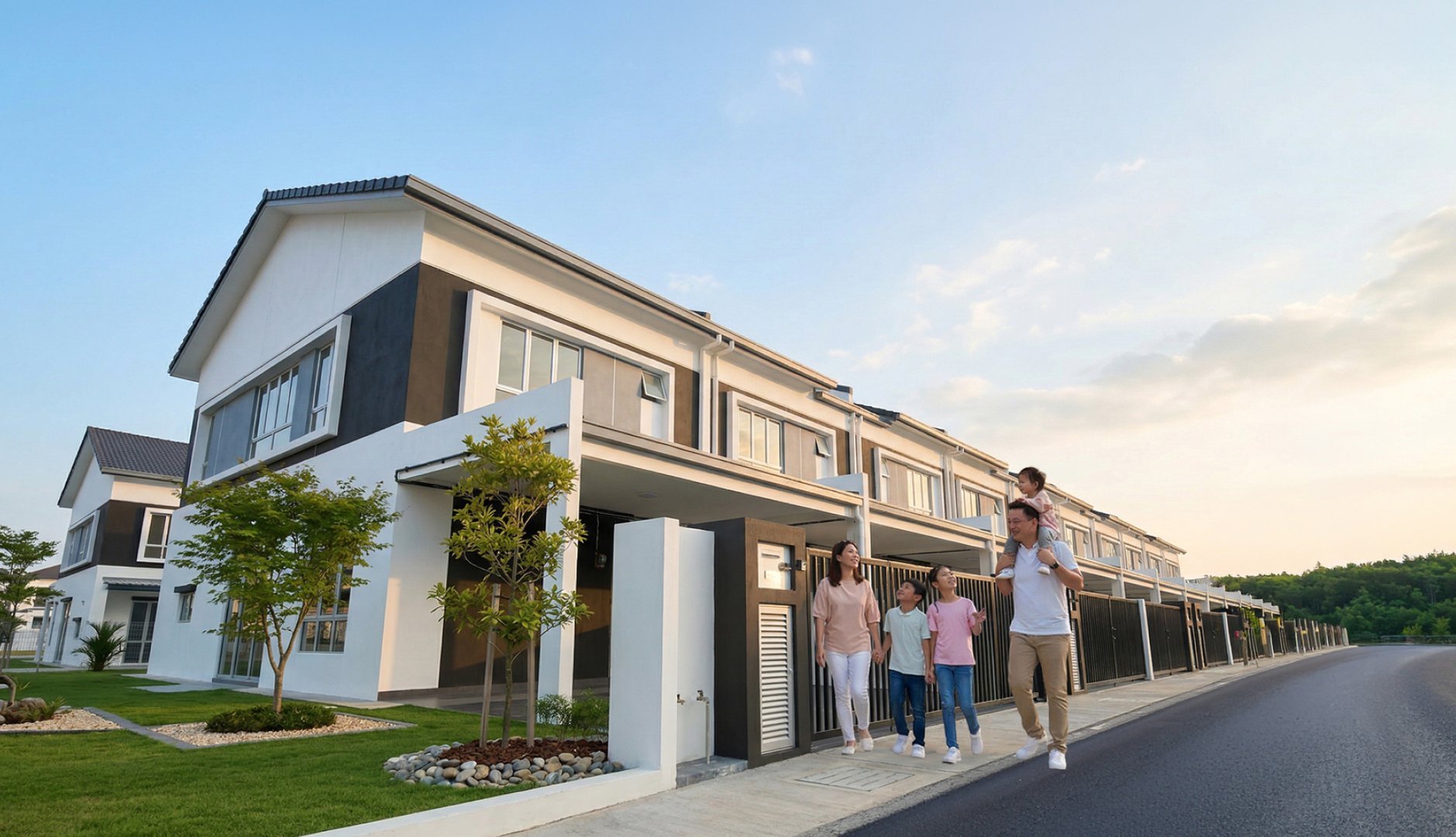 Avira Hills 2 double-storey terrace house exterior view