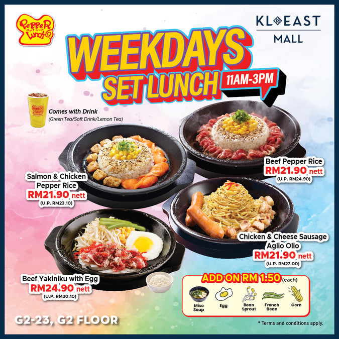 Promotions and deals at Kl east Mall