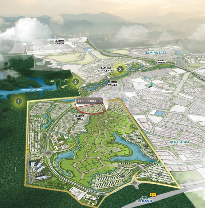 Elmina Ridge 2 Location and Connectivity Map in Modal Popup