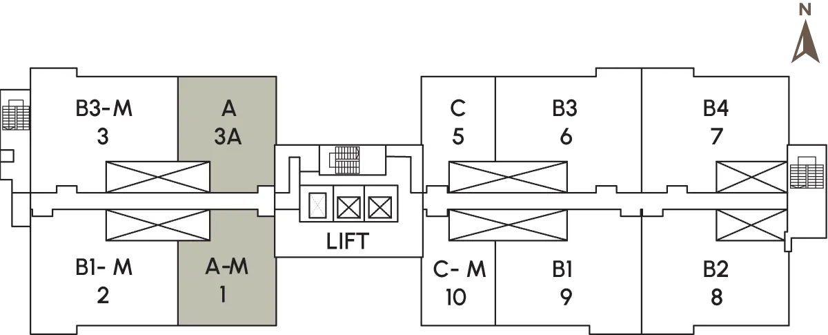 Type A unit layout diagram