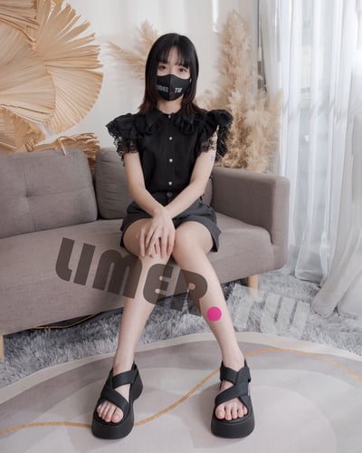 Limerence 加加 地雷系御姐 24cm嫩足 x 厚底 拖鞋 164p+ 4K 9min影片