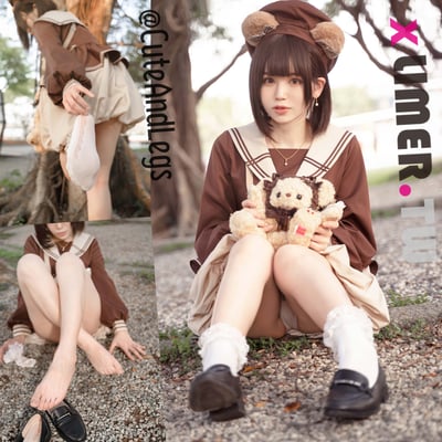 Limerence 兔言兔語。織泱 森林野熊/白襪/裸足/ 精選