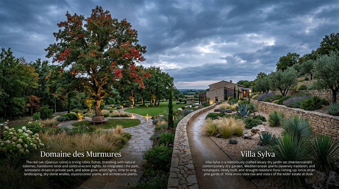 Jardin paysager contemporain