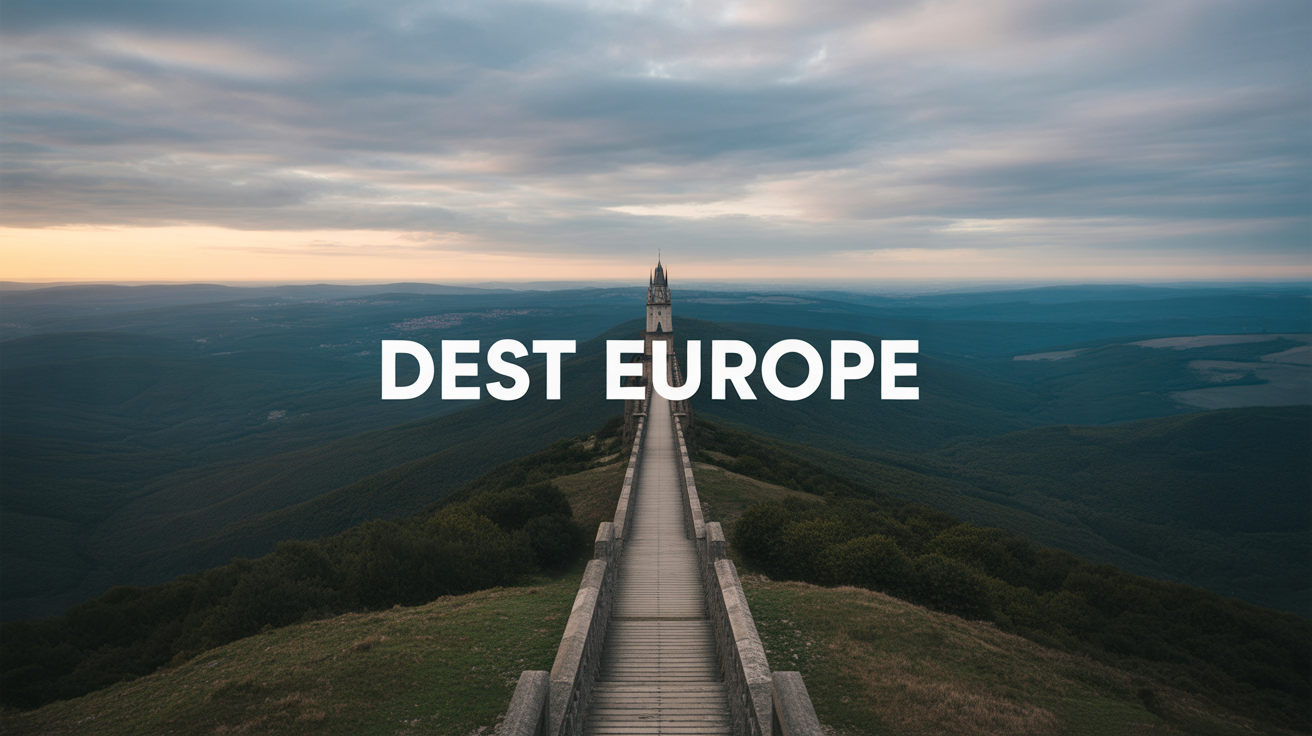 Carte minimaliste de l'Europe avec textures naturelles