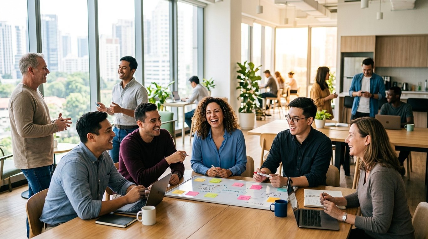 Équipe et approche de L'Atelier des Bilans dans un environnement professionnel chaleureux