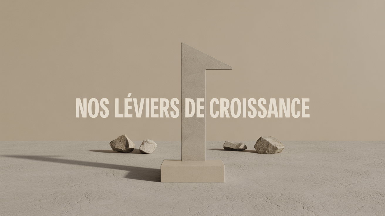 Illustration 3D abstraite de blocs s'emboîtant parfaitement pour former une structure ascendante