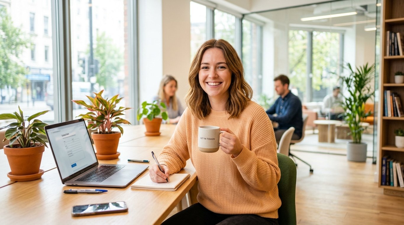 Deux dirigeants en discussion dans un bureau lumineux, symbolisant la confiance et la transmission d'entreprise.