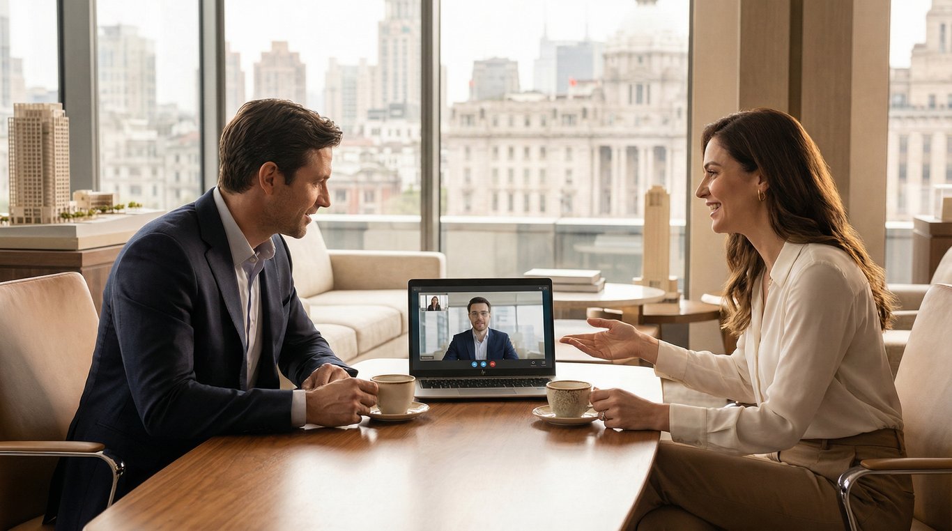 Smartphone haut de gamme sur table design avec tasse de café