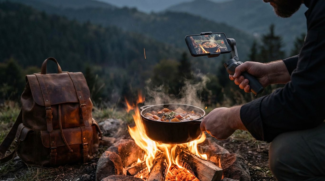 Vignette vidéo : plat nomade coloré en extérieur pour Le Gourmet Nomade