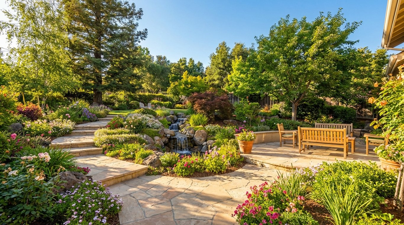 Terrasse parisienne luxueuse avec bacs en corten