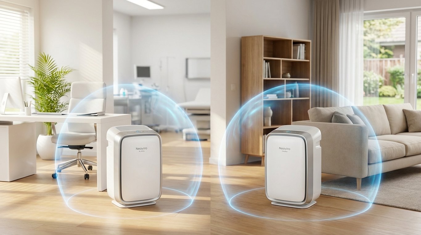 Purificateur Neoviro Home dans un salon