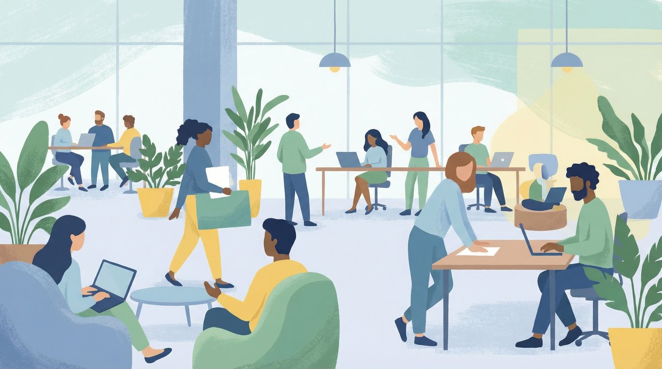 Portrait souriant d'un couple en tenue de voyageur, style dessin au crayon colorisé doucement