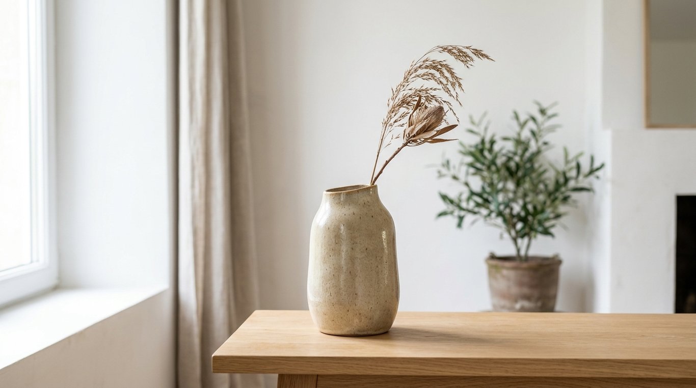 Vase en terre cuite texturée