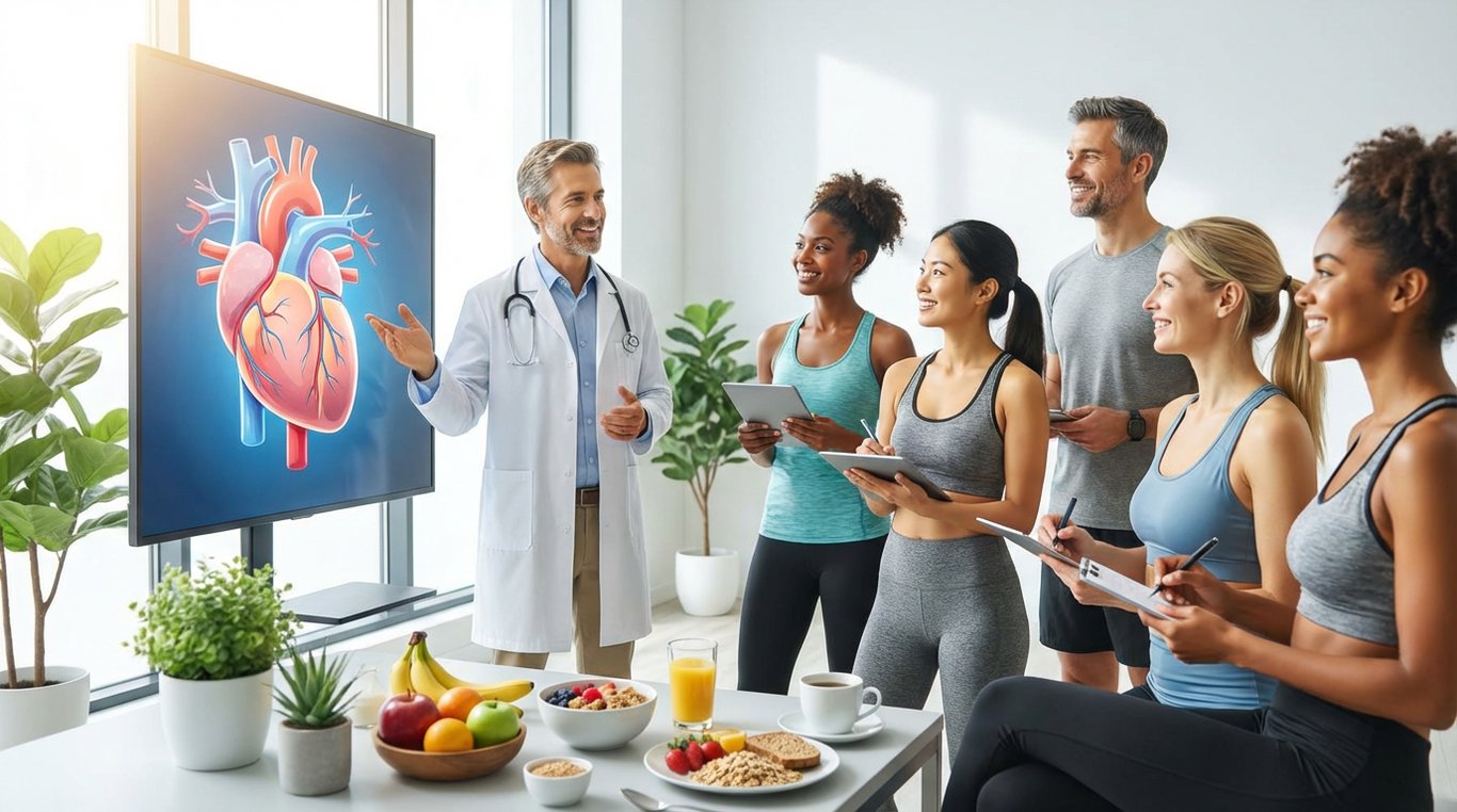 Illustration 3D médicale d'un cœur humain sain