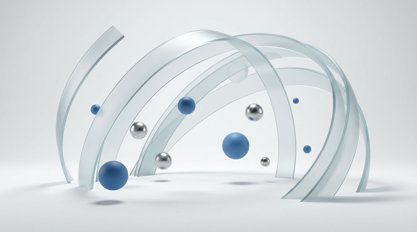 Visualisation 3D abstraite de la croissance financière