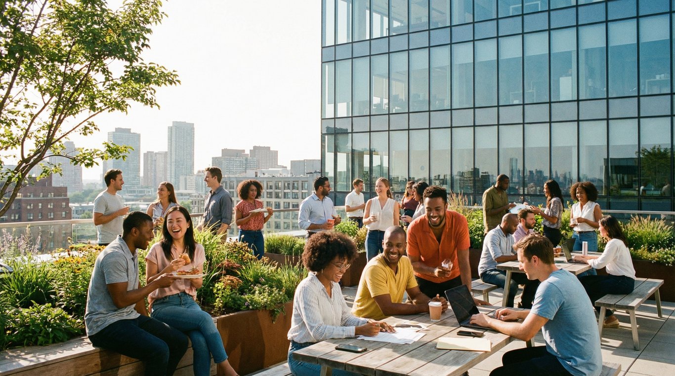 Équipe célébrant une certification