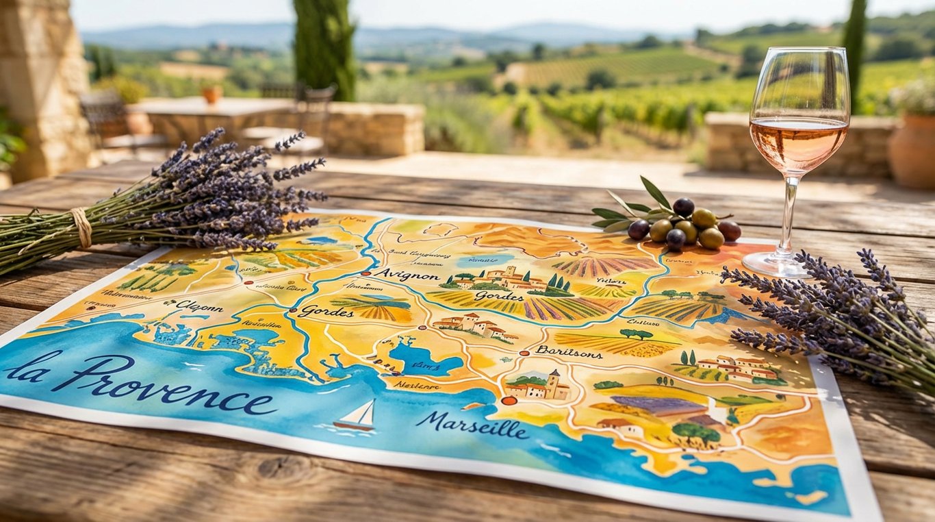 Mini carte stylisée de la région Provence-Alpes-Côte d'Azur