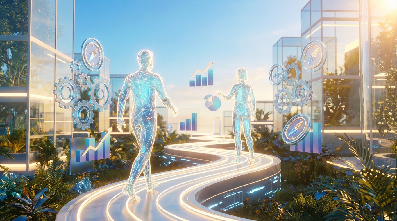 Illustration 3D du lancement d'un projet