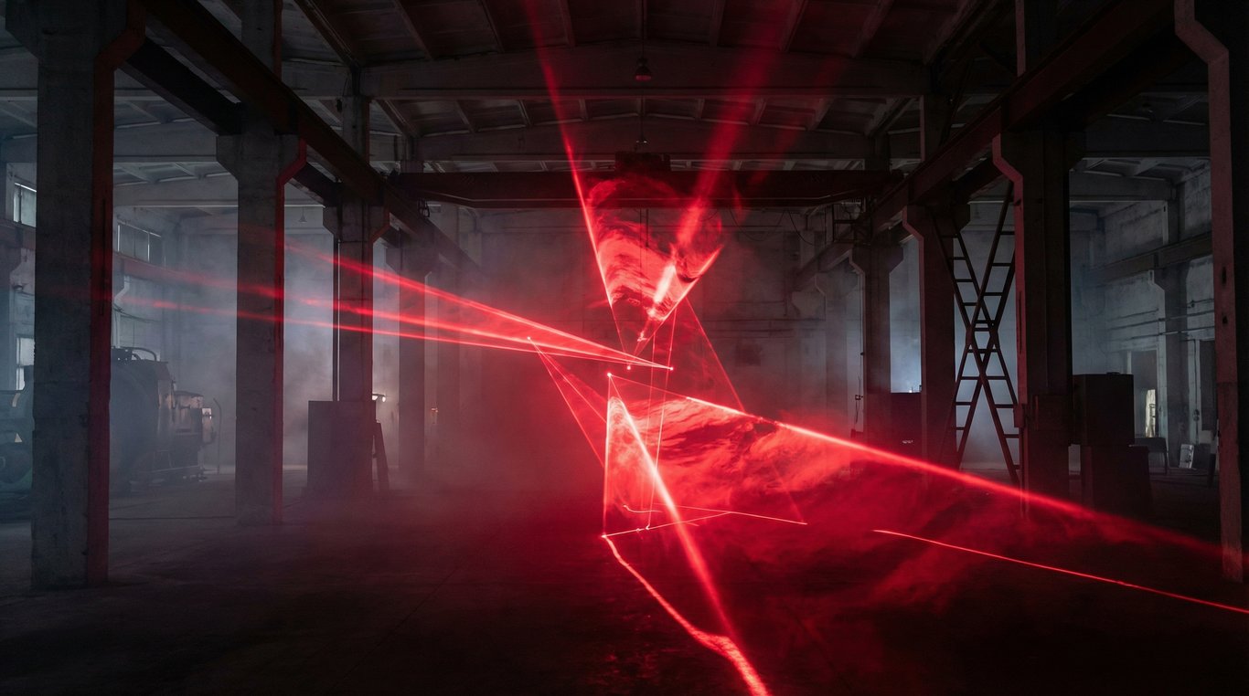 Public interagissant avec une installation numérique sonore et visuelle