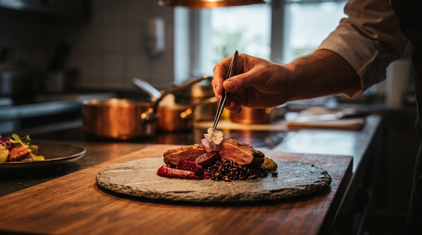 Détail macro sur des herbes aromatiques