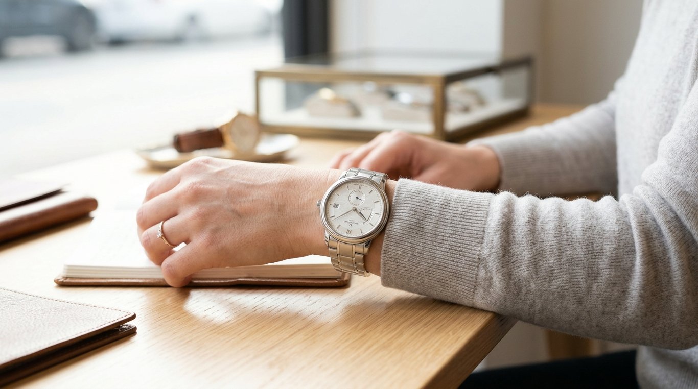 Montre minimaliste dorée