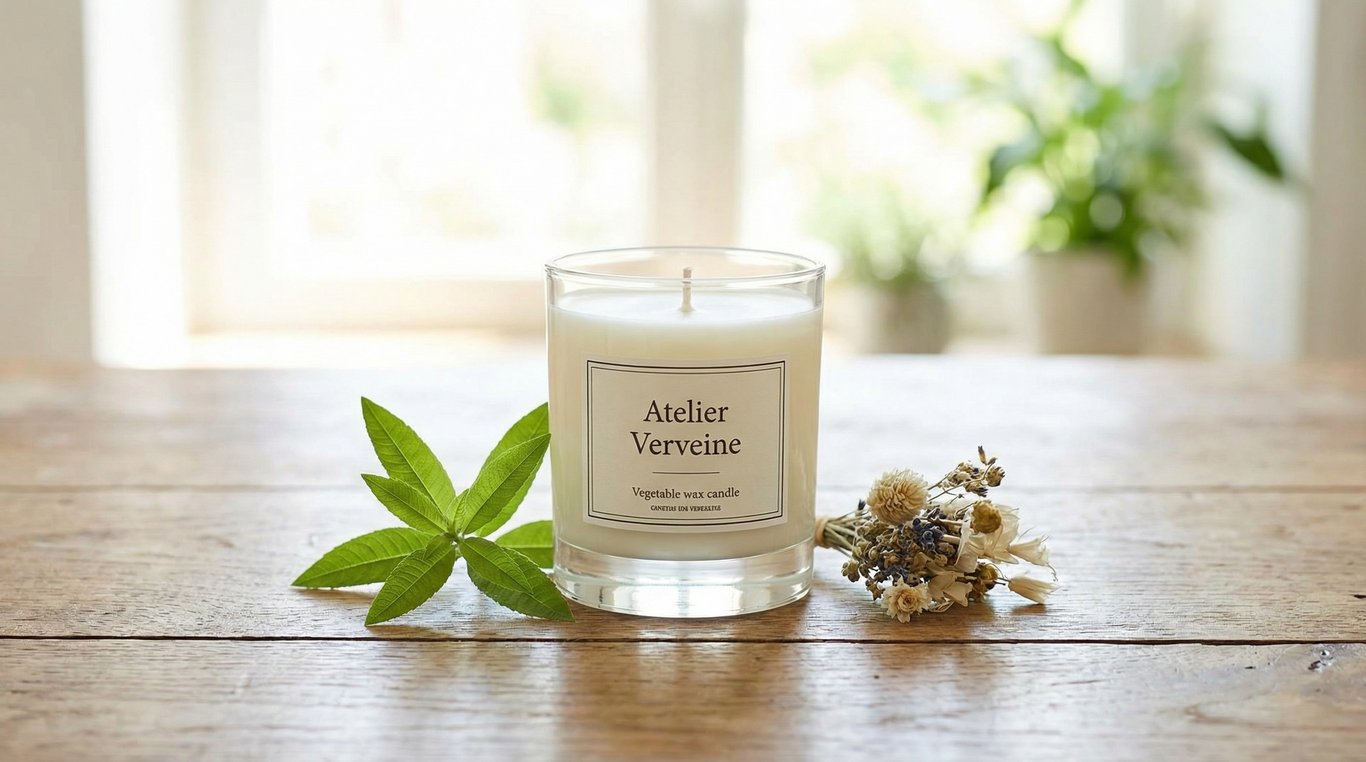 Bougie naturelle à la verveine