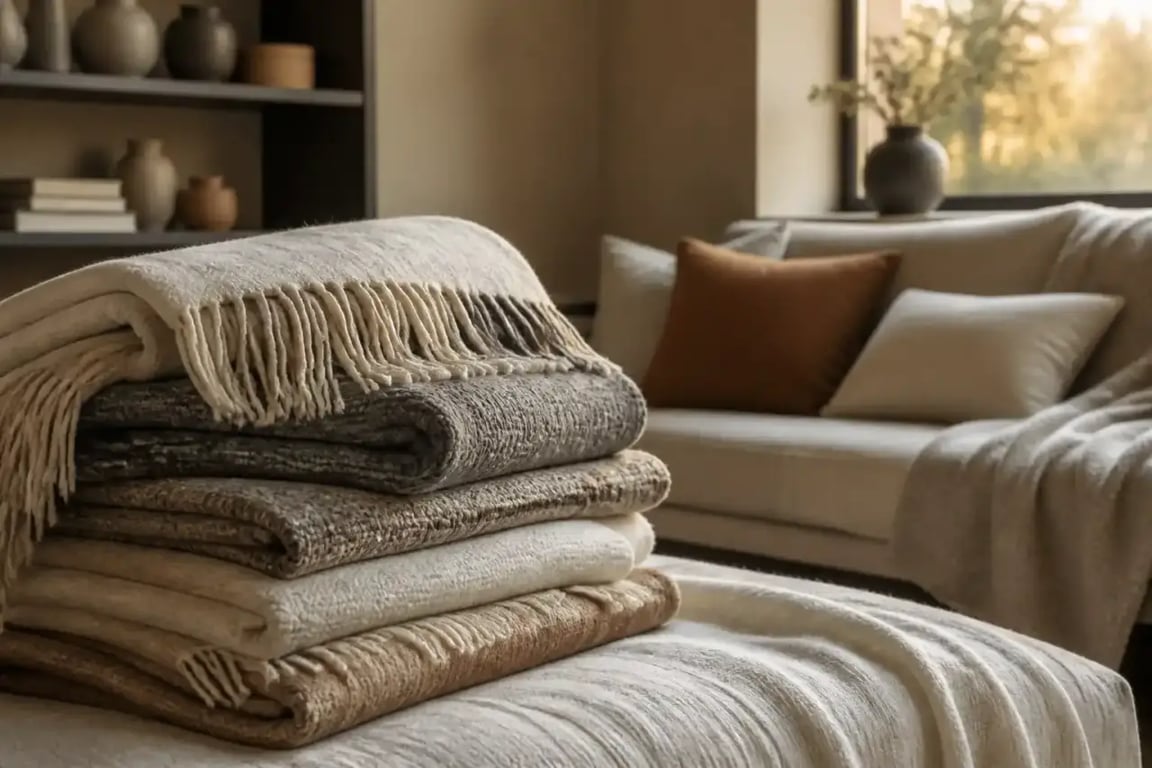 Plaids et couvertures en laine