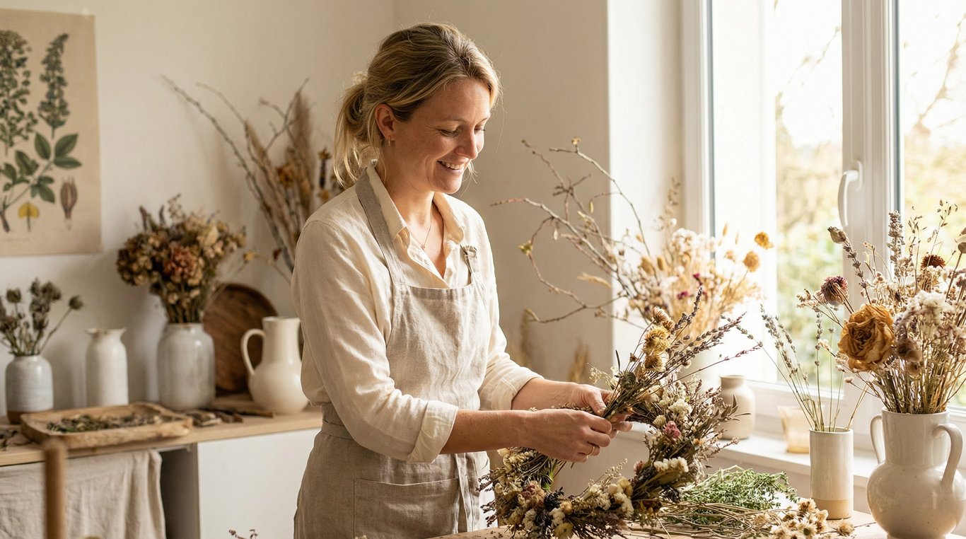 Portrait d'Élise Moreau, fondatrice de l'Atelier Verveine