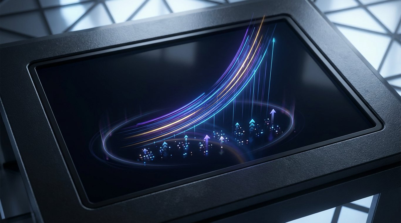 Interface utilisateur moderne montrant des résultats d'optimisation SEO