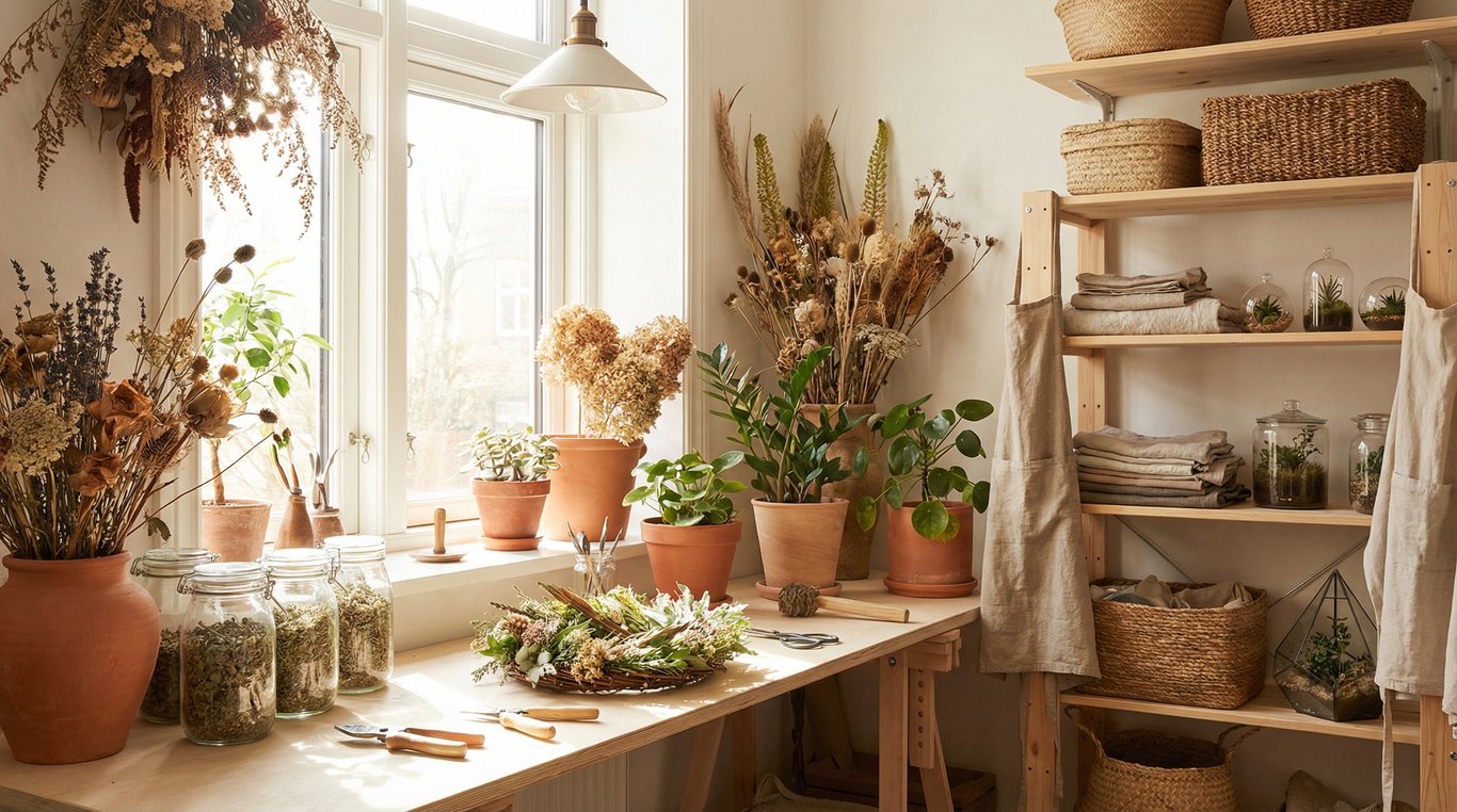 Objets de décoration naturelle