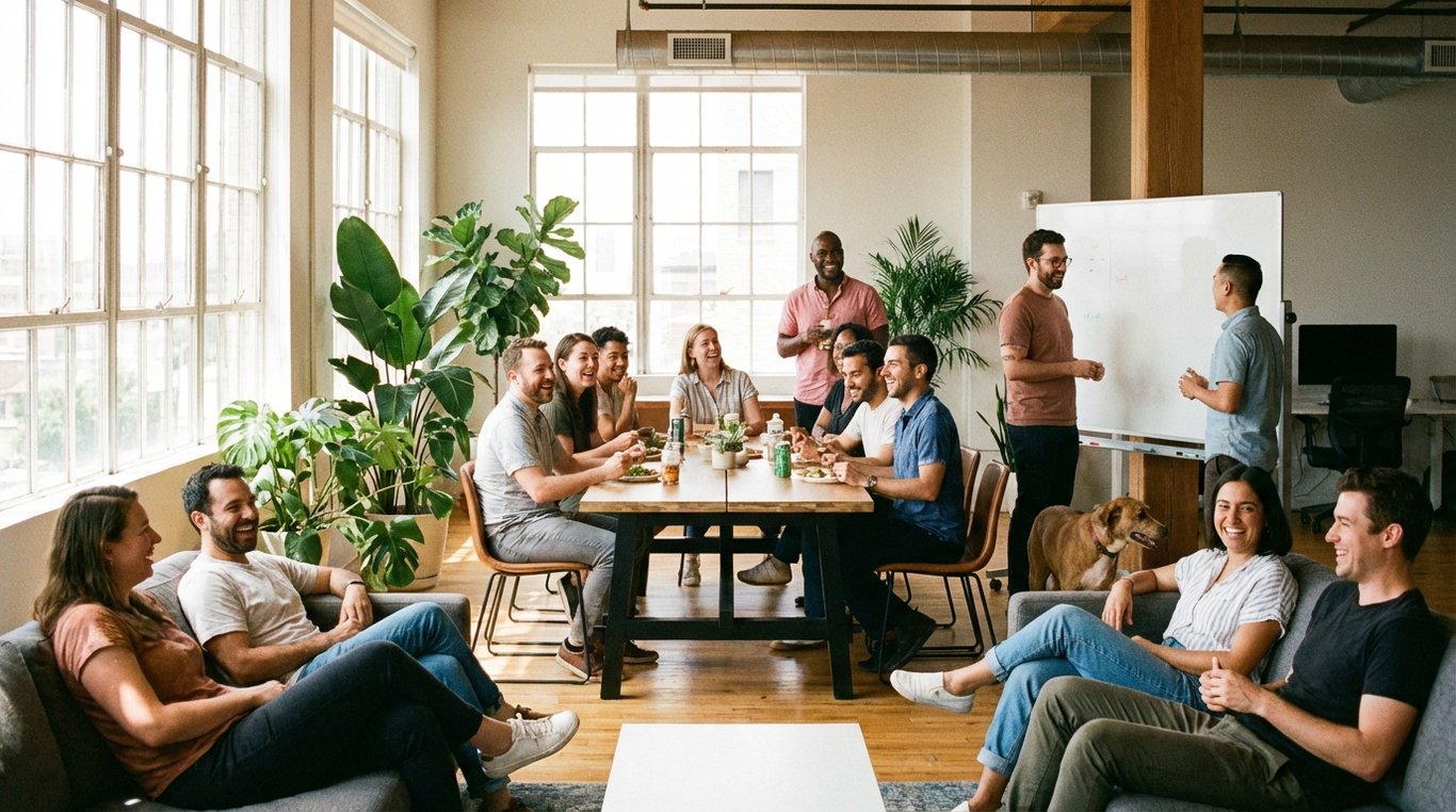 Floriste arrangeant un bouquet de fleurs séchées dans un atelier lumineux
