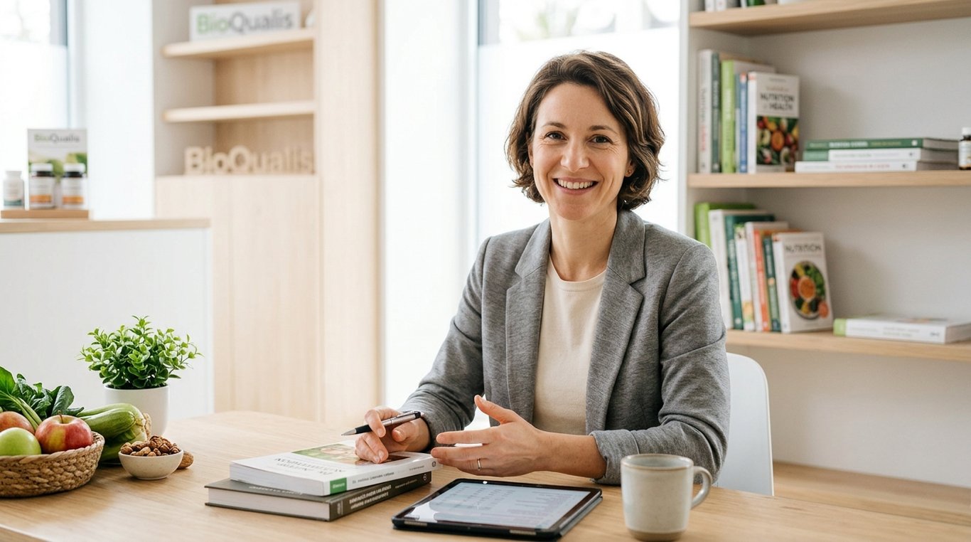 Portrait de Dr. Amélie Laurent, nutritionniste clinicienne