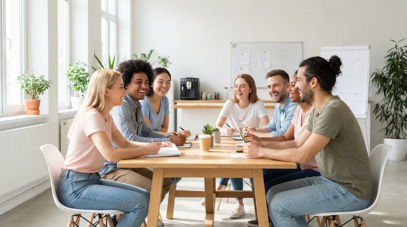 Photo minimaliste d'un bureau de travail moderne et rangé avec des plans d'architecture scolaire et une tasse de café